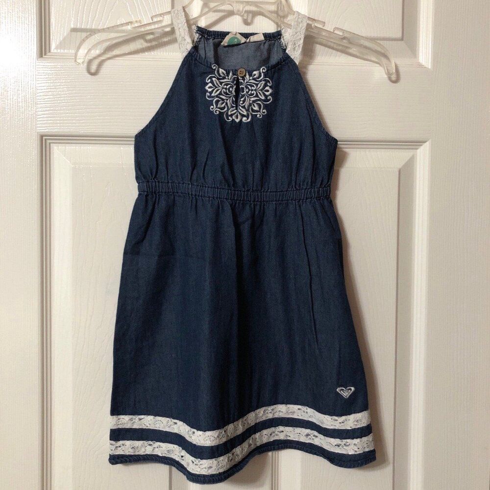Girls Dress Size 6X Roxy Denim Dress